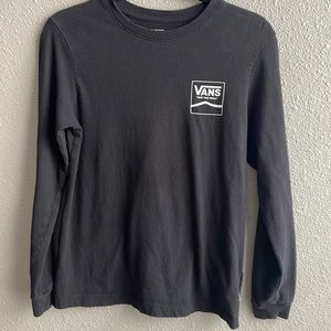 Vans black long sleeve‎ camo floral graphic tee